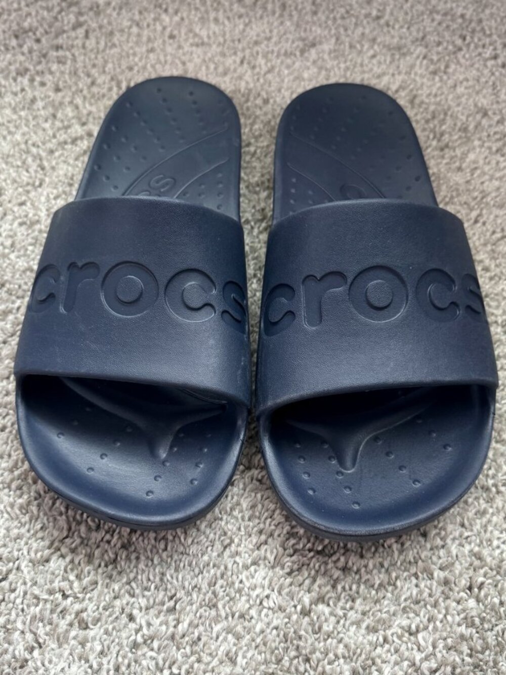 Crocs Classic Slide Men's 10 / Women's 12 Navy Slides NWT